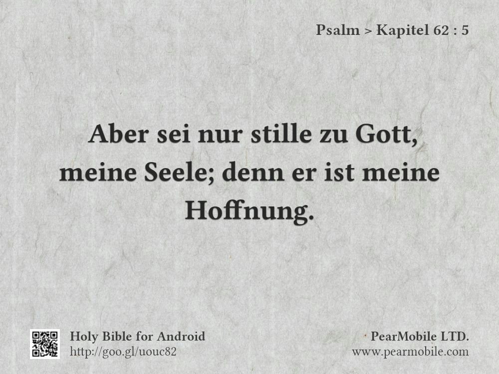 Psalm, Kapitel 62:5